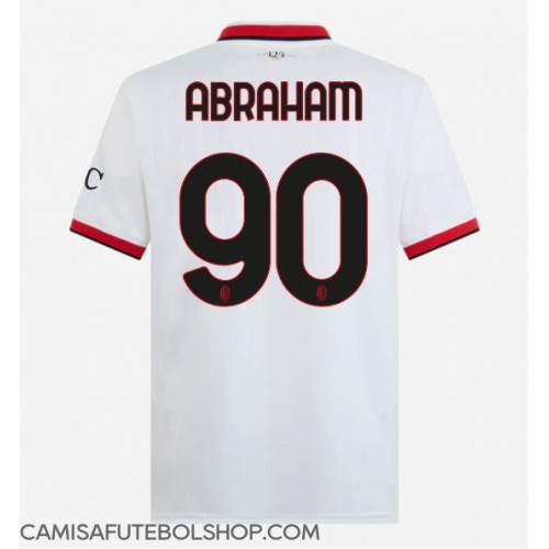 Camisa de time de futebol AC Milan Tammy Abraham #90 Replicas 2º Equipamento 2024-25 Manga Curta